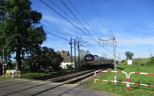 Przejazd kolejowy w Broniewicach